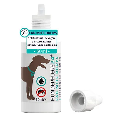 Ear Mite Treatment For Dogs Cats And Other Pets - 100% Natural & Vegan Ear Care • £9.99