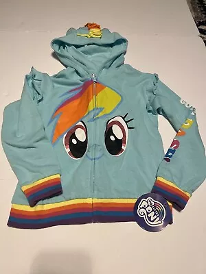 My Little Pony Hoodie Magical Rainbow Dash Cosplay Girls 10 Wings New With Tags • $9.99