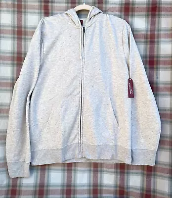 Arizona Jeans Size L Men’s Full Zip Hoodie Oatmeal Heather • $24.49