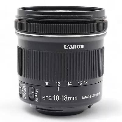 Lens Wide Angle Canon Zoom Lens EF-S Efs 10-18mm 10-18 MM Digital 4.5-5.6 Is • $414.66