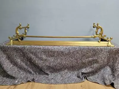 £250 • Buy Antique Victorian Country House Art Nouveau Style Brass Fire Fender