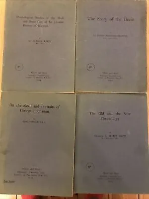 4 X Vintage Phrenology 1924-28 Skull Story Of Brain George Buchanan Job Lot • $93.10