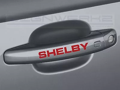 Shelby Handle Decal Sticker Logo Ford Svt GT Mustang Fusion - Set Of 4 • $19.71