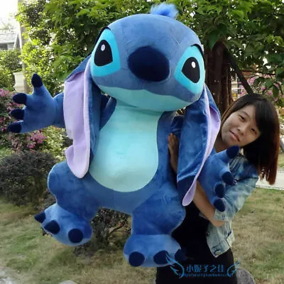 Giant Hung Big 35  Lilo & Stitch Toys Stuffed Plush Soft Doll Pillow Xmas Gift • $271.70