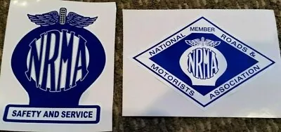 2 X NRMA Vinyl Decal Sticker VINTAGE RETRO STYLE CAR / TRUCK FORD HOLDEN Vw • $7.99