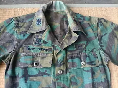 70s Post Vietnam War Lieutenant Colonel Royal Thai ArmyERDL Camouflage Shirt • $59.99