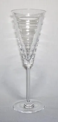 SASAKI (Eclipse)~ Modern Solid Fine Crystal 6 Oz. FLUTED CHAMPAGNE GLASS (8.5 ) • $29