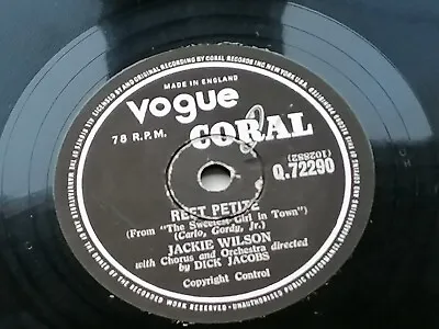 Jackie Wilson Uk  1958  Vogue Coral 78    Reet Petite • £39.99