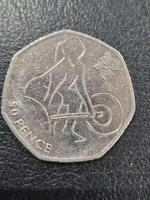 50p Coin Olympic 2011 Weightlifting • £1.49