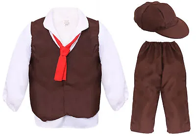 £16.99 • Buy Boys Victorian Costume Tudor Poor Boy Historic Fancy Dress School Curriculum