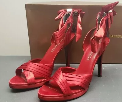 Michael Shannon Mallard High Heel Red Women Shoes Size 7 - Very Nice • $17.95