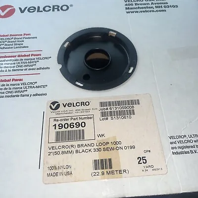 VELCRO® Brand 190690 BLACK 2  W X 75' L Roll Loop 1000 Adhesive 330 PSA 0172 • $28.22