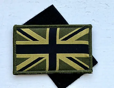  British Army Union Jack Badge Green Subdued - Hook & Loop -trf  Mtp  • £2.49