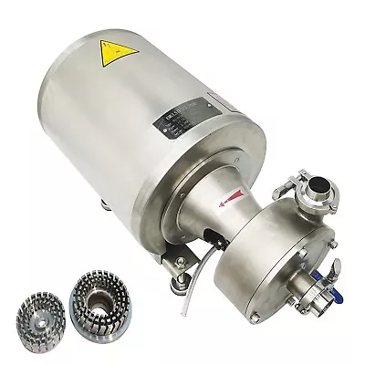 $1259.08 • Buy 110V High Shear Emulsifying Pump Homogenizer 2900RPM Emulsifier Dispersion Mixer
