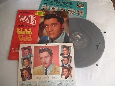 $199.99 • Buy ELVIS 1st Press 1962 Girls Girls Girls LP With SUPER RARE Calendar