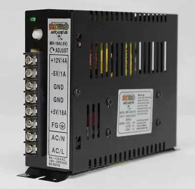 16A Arcade Switching Power Supply 133 Watt 110-220V For Video Game Cabinets Up • $57.15