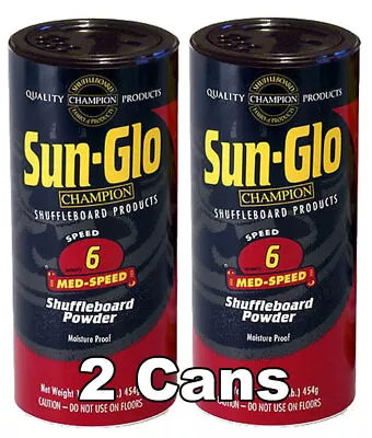 Sun-Glo Speed #6 Shuffleboard Wax - 2 Cans • $15.20