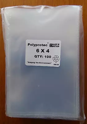 £32.75 • Buy 500 Polyprotec 6  X 4  Thick Sleeves For Vintage Postcards Photographs Storage