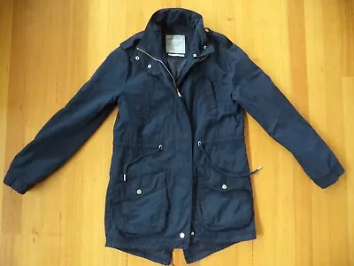 $25 • Buy Bershka Premium Outerwear Womens Navy Cotton Jacket Size Eur/usa S 