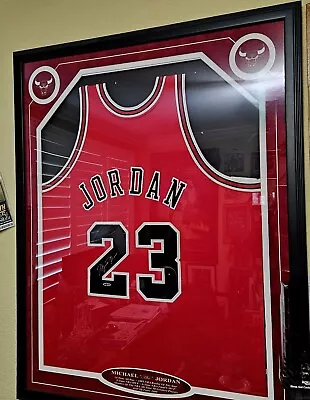 Michael Jordan Signed Mitchell And Ness Jersey UDA Upper Deck Authentic Framed • $5999