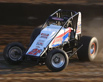 Cory Kruseman #21k Lucas Oil Sprint Car Racing On Track 8x10 Glossy Photo #3 • $2.69