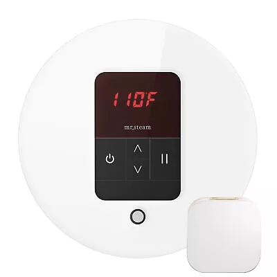 Mr. Steam MSITEMPORD-WH ITempo Round Control In White • $805