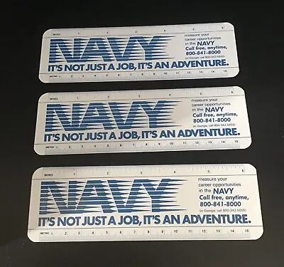 Vintage US Navy Recruiting Rulers Lot Of 3 • $8.50