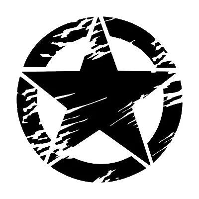 Distressed Army Star Premium Vinyl Decal • $24.99