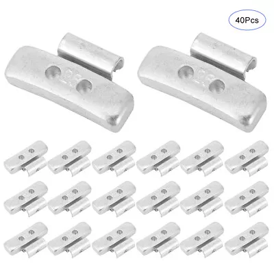 ・40pcs 25g 0.88oz P Style Steel Wheel Weight Aluminium Alloy Clip On Counter Bal • $40.03