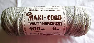 Vintage Maxi-Cord Macrame Twisted Herculon Polypropylene Cord Ombre 6mm/100yds • $10.25