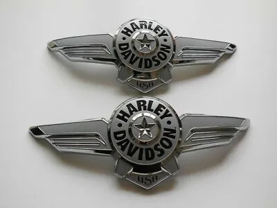 Genuine Harley Davidson Fuel Gas Tank Emblems Emblem Badges Fatboy • $387.71