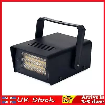 LED White Adjustable Stage Strobe Lights Remote Control Flash Disco Party Light • £9.49