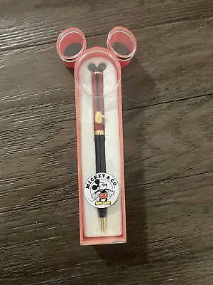 Vintage Mickey & Co Disney MICKEY MOUSE Colibri Pen Red Black And Gold. • $29.99