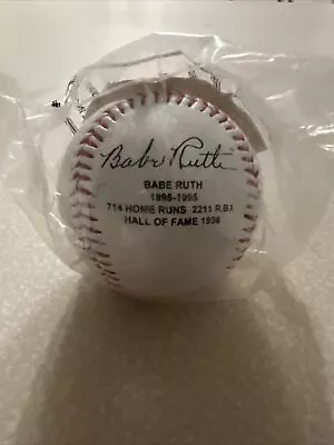 BABE RUTH 1995 Replica Signature Baseball New Sealed N.Y. Yankees COA • $9.99