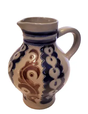 Goebel Merkelbach 5 1/4  Stoneware Handle Pitcher Urn Vase West Germany • $20
