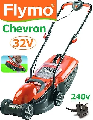 £94.09 • Buy New FLYMO Chevron 32V Corded Electric Lawnmower 9666084-01 7391736975490 ZTB