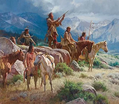  Prayers Of The Pipe Carrier  Martin Grelle Grande Edition Giclee Canvas • $1900