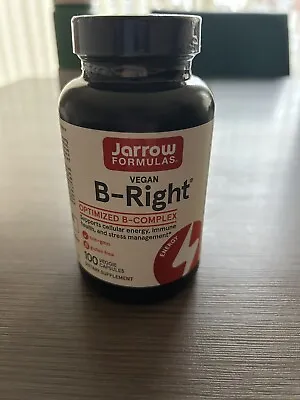 Jarrow Formula Vitamin B-Right Complex 100 Veggie Caps Energy Stress BBE 2025-3 • £15.99
