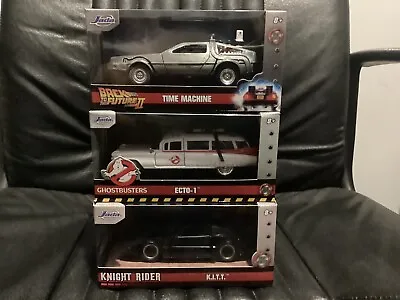 JADA - Hollywood Rides X3 Mixed Lot ( K.I.T.T / Time Machine / ECTO-1 ) All New • $139.99