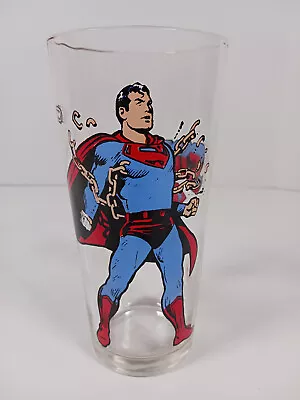 Vintage 1975 Pepsi Collectors Series DC Comics Superman Drinking Glass • $14.95