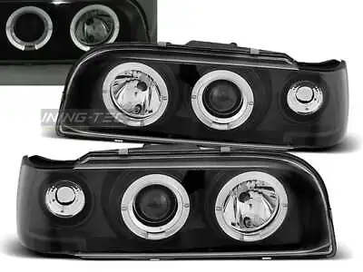 Headlights For Volvo 850 92-96 Angel Eyes Black WorldWide FreeShip US LPVO04 XIN • $437.80