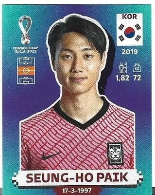 Panini Fifa World Cup Qatar 2022  Seung-ho Paik # Kor 14 Sticker • £0.99