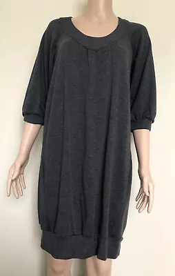 Vince Gray 100% Wool Tunic Sweater/Dress Side Pockets Half Sleeve Size: L • $25