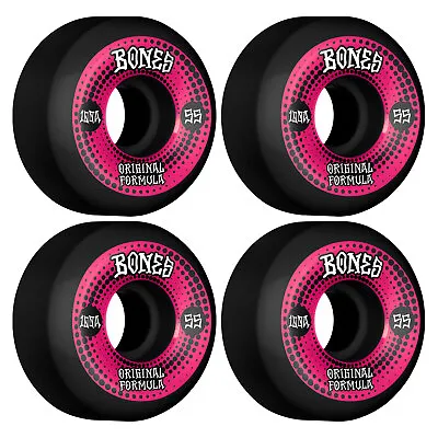 Bones Skateboard Wheels 55mm OG Formula V5 Sidecut 100A Black • $27.95