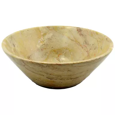 Large Fruit Bowl - 9.5 Inch In Sahara Beige Marble • $98.95