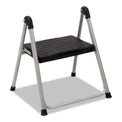 Cosco� Folding Step Stool 1-Step 200lb 9 9/10  Working Height Platinum/Black • $58.45