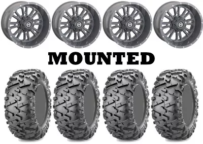 Kit 4 Maxxis Bighorn 2.0 Tires 25x8-12/25x10-12 On Moose 399X Gray Wheels H700 • $1213.14