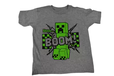 Minecraft Youth Boys SSS BOOM Creeper Shirt New XS S L XL • $6.99