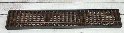 Vintage Abacus Tenkaichi Soroban 27 Column Japanese Wooden Counting Calculator • $30