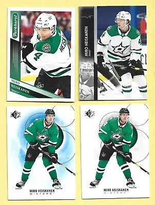 Miro Heiskanen Dallas Stars 4 Card Lot With 2020-21 SP BLUE Parallel Card • $1